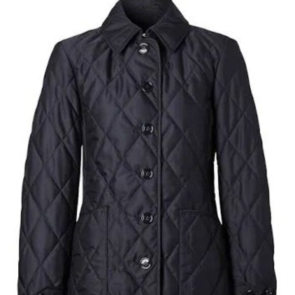 Burberry Black Quilted Jacket Size M - Picture 6 of 16